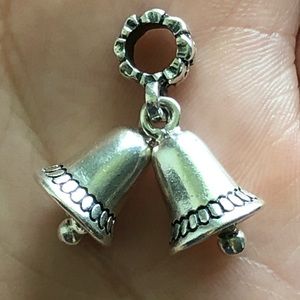 Pandora Christmas bells dangle charm